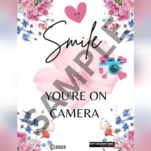 "Smile You're On Camera" and "Do Not Enter" Posters